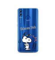 Snoopy Tasarımlı Süper Şeffaf Silikon Telefon Kılıfı Huawei Honor 10 Lite 