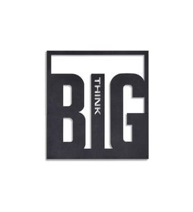 Big Think Metal Duvar Tablosu