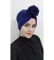 Kadın Gül Bone (Mavi)