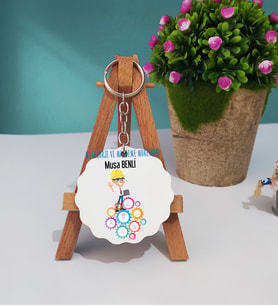 Metalurji Ve Malzeme Mühendisi Ahşap Anahtarlık