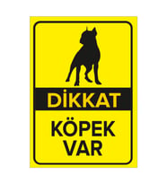 MIGNATIS - Dikkat Köpek Var Dobermen Levhası - Sac Malzeme 35x50cm