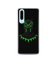 Black Panter Tasarım Süper Şeffaf Silikon Telefon Kılıfı Huawei P30 