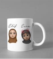 Emoji Kız Arkadaş Kupası Kişiye Özel