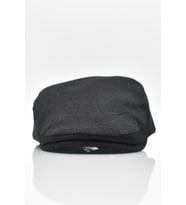 Siyah Yünlü Kışlık Erkek Kasket Driver Şapka Flat Cap