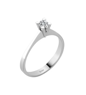 Sirius E Renk 0,15 Karat Pırlanta Tektaş Yüzük 0724R0150