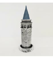 GALATA KULESİ BİBLO GÜMÜŞ 14 CM