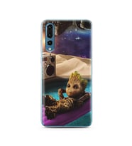 Baby Groot Tasarım Süper Şeffaf Silikon Telefon Kılıfı Huawei P20 Pro 