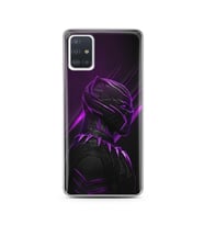 Black Panter Tasarım Süper Şeffaf Silikon Telefon Kılıfı Samsung A51