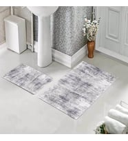 Banyo Halısı Ikili Klozet Takımı Kaymaz Tabanlı (60 xm x 100 cm + 40 cm x 60 cm) 