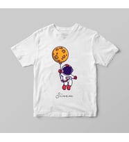 Astronot Uzay Tişörtü Kişiye Özel (Büyük - Çocuk)