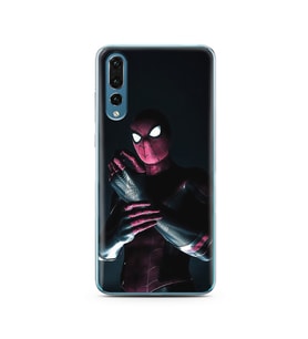 Örümcek Adam Tasarım Süper Şeffaf Silikon Telefon Kılıfı Huawei P20 Pro 