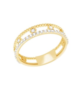 Diamond Line-Gülaylar Altın 14 Ayar Trend Yüzük