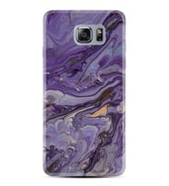 Kılıfland Samsung Galaxy Note 5 Kılıf Silikon Resimli Kapak Abstract Purple Stok 1070