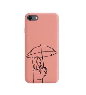 Iphone 7 Çizgi Tasarımlı Pudra Lansman Telefon Kılıfı