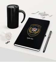 BK Gift Kişiye Özel Polis Özel Harekat Temalı Siyah Defter Kalem Termos Mug Seti (Model 1)