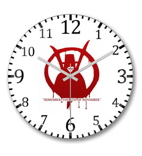 V de Vingança  Remember The 5th Of November Duvar Saati Bombeli G