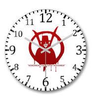 V de Vingança  Remember The 5th Of November Duvar Saati Bombeli G