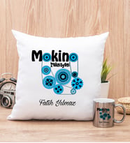 Makine Teknisyeni Yastık ve Silver Kupa Bardak