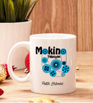 Makine Teknisyenine Hediye Beyaz Kupa Bardak