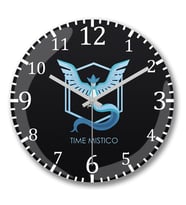Time Mistico Duvar Saati Bombeli Gercek Cam