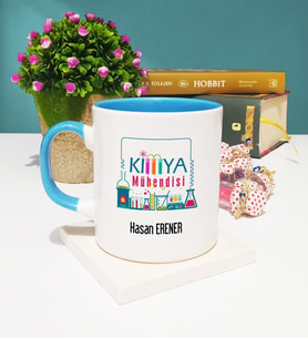 Kimya Mühendisi Kupa Bardak Mavi