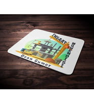 Kişiye Özel İnşaat Mühendisi Tasarımlı Mouse Pad (Renksiz)