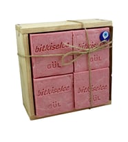 Bitkiselce El Yapımı Gül Sabunu 450 gr. 4 kalıp sabun