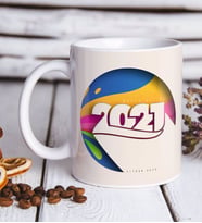 BK Gift Kişiye Özel 2024 Mutlu Yıllar Beyaz Kupa Bardak-10
