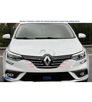 Renault Megane 4 SEDAN Krom Ön Panjur 5 Prç. 2016-2021 P. Çelik
