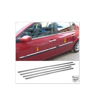 Renault Megane 2 Krom Yan Kapı Çıtası 4 Kapı 2004-2006 arası Paslanmaz Çelik İNCE
