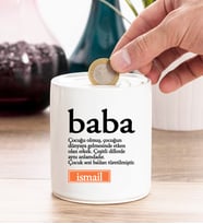 Baba Kelime Anlamı Kişiye Özel Kumbara