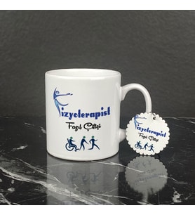 Fizyoterapist Kupa Bardak ve Anahtarlık Set 003