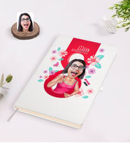 BK Gift Kişiye Özel Kadınlar Günü Karikatürlü Beyaz Defter-5