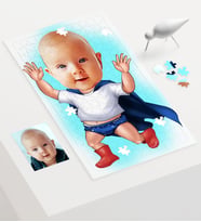 BK Gift Kişiye Özel Bebek Karikatür 240 Parça A3 Puzzle  3