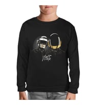 Daft Punk Siyah Çocuk Sweatshirt