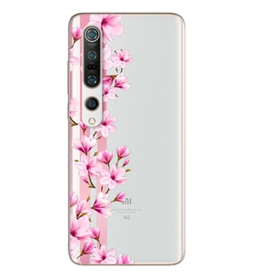 Transparan Çiçek Tasarımlı Süper Şeffaf Silikon Telefon Kılıfı Xiomai Mi10-pro