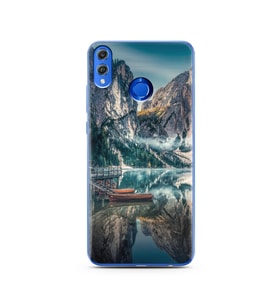 Göl Manzara Tasarımlı Süper Şeffaf Silikon Telefon Kılıfı Huawei Honor 8x
