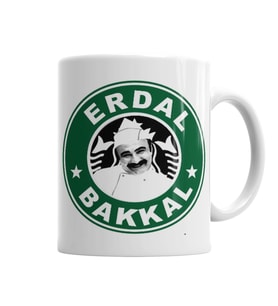 Çay Erdal Bakkalda İçilir Erdal Bakkal Kupa Bardak Porselen