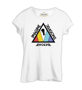 Imagine Dragons - Tri Beyaz Kadın Tshirt