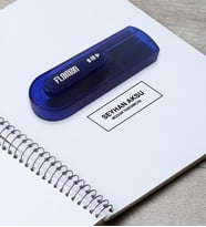BK Gift Kişiye Özel Ünvan Mavi Cep Kaşe