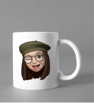 Emoji Kız Stiker Kupası