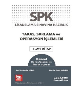 SPK Takas Saklama ve Operasyon İşlemleri Slayt Kitap
