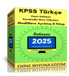2025 KPSS Türkçe Önlisans Modüler Kitap Seti
