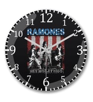 Ramones Duvar Saati Bombeli Gercek Cam (2)