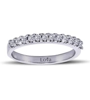 Lova 0,27 Karat Pırlanta Yarımtur Yüzük - 1050208