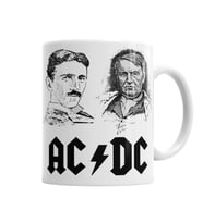 Ac Dc Tesla Ve Edison  Kupa Bardak Porselen
