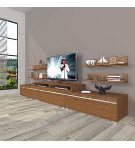 Decoraktiv Ekoflex 270r Mdf Tv Ünitesi Tv Sehpası (Ceviz)