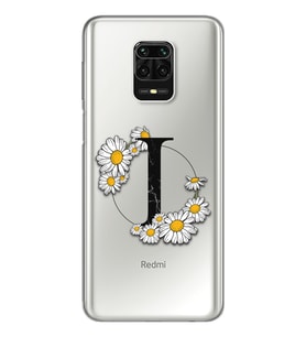Papatya Harf Tasarım Süper Şeffaf Silikon Telefon Kılıfı Xiomai Redmi Note 9 Pro