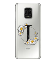 Papatya Harf Tasarım Süper Şeffaf Silikon Telefon Kılıfı Xiomai Redmi Note 9 Pro