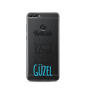 Belkide Tasarımlı Süper Şeffaf Silikon Telefon Kılıfı Huawei P Smart 